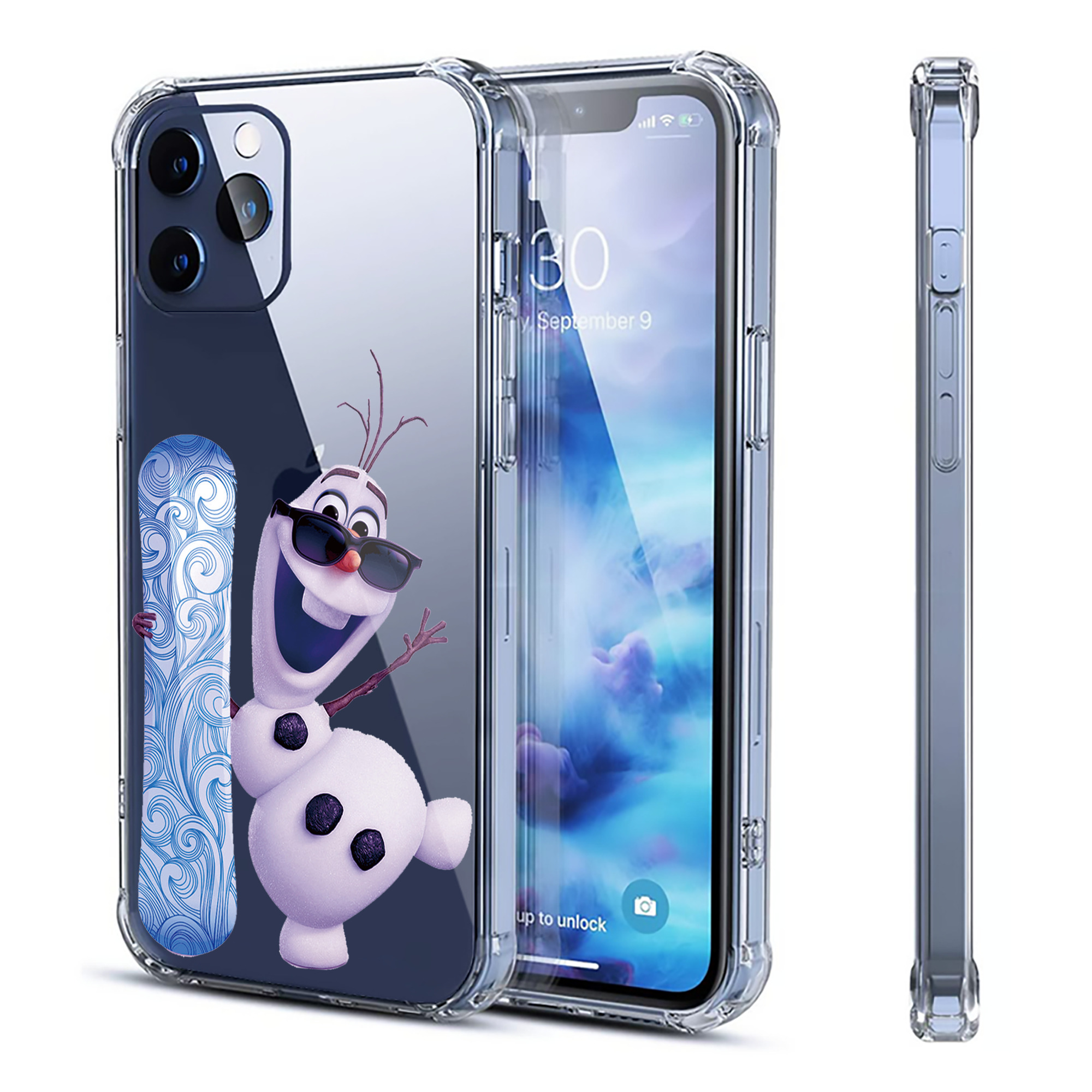 （画像用） アナと雪の女王 アンナ エルサ Frozen Anna Elsa 【iPhone 12シリーズ対応】透明スマホケース（クリアソフトケース）